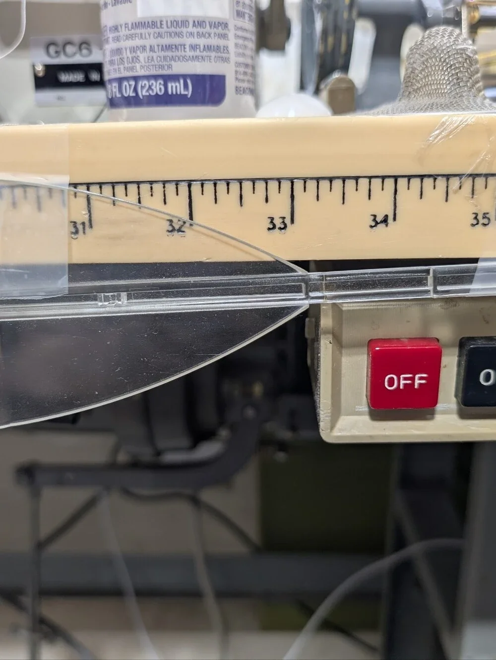 Clear Plastic Bernina Seam Guide